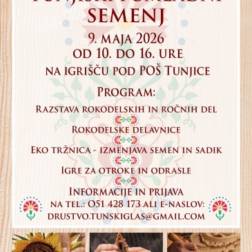 Vabilo: Tunjiški pomladni semenj