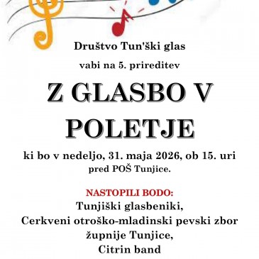 Vabilo: Z glasbo v poletje